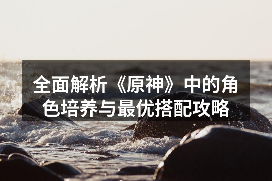 全面解析《原神》中的角色培养与最优搭配攻